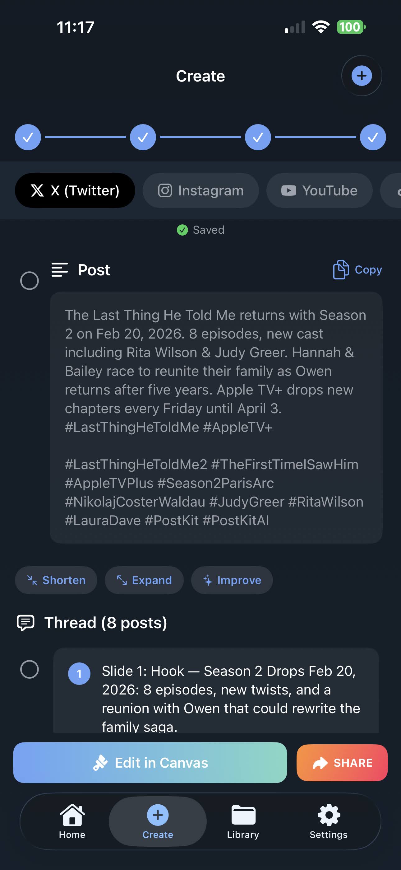 PostKit AI X i&ccedil;in
